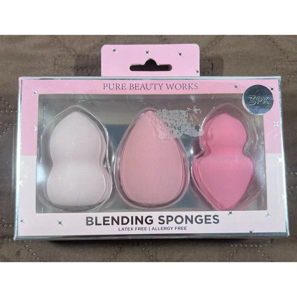 Pink Beauty Gift Set Makeup Sponge Cosmetic Puff Lipstick Trio Marie Claire